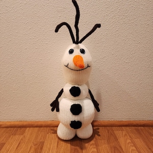 Olaf de peluche -Máquina de tejer circular (PATRÓN PDF SOLAMENTE)
