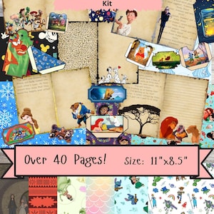 Puede incluir: Un kit de diario basura con personajes infantiles populares. El kit incluye m&aacute;s de 40 p&aacute;ginas con varios dise&ntilde;os, incluidas im&aacute;genes de personajes de Disney. El tama&ntilde;o de las p&aacute;ginas es de 28 cm x 22 cm.