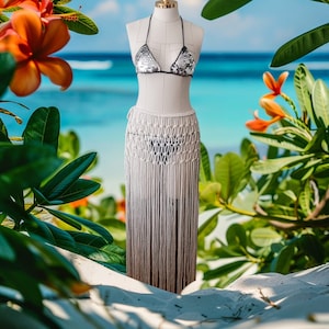 Macrame Skirt, Macrame Long Skirt, Festival Wear, Macrame Cowboy skirt, Macrame Beach Skirt, Macrame BohemianSkirt, SummerFashion, Beachwear