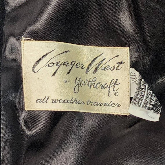Vintage Burgundy Velvet Long Dress Coat Voyager W… - image 6
