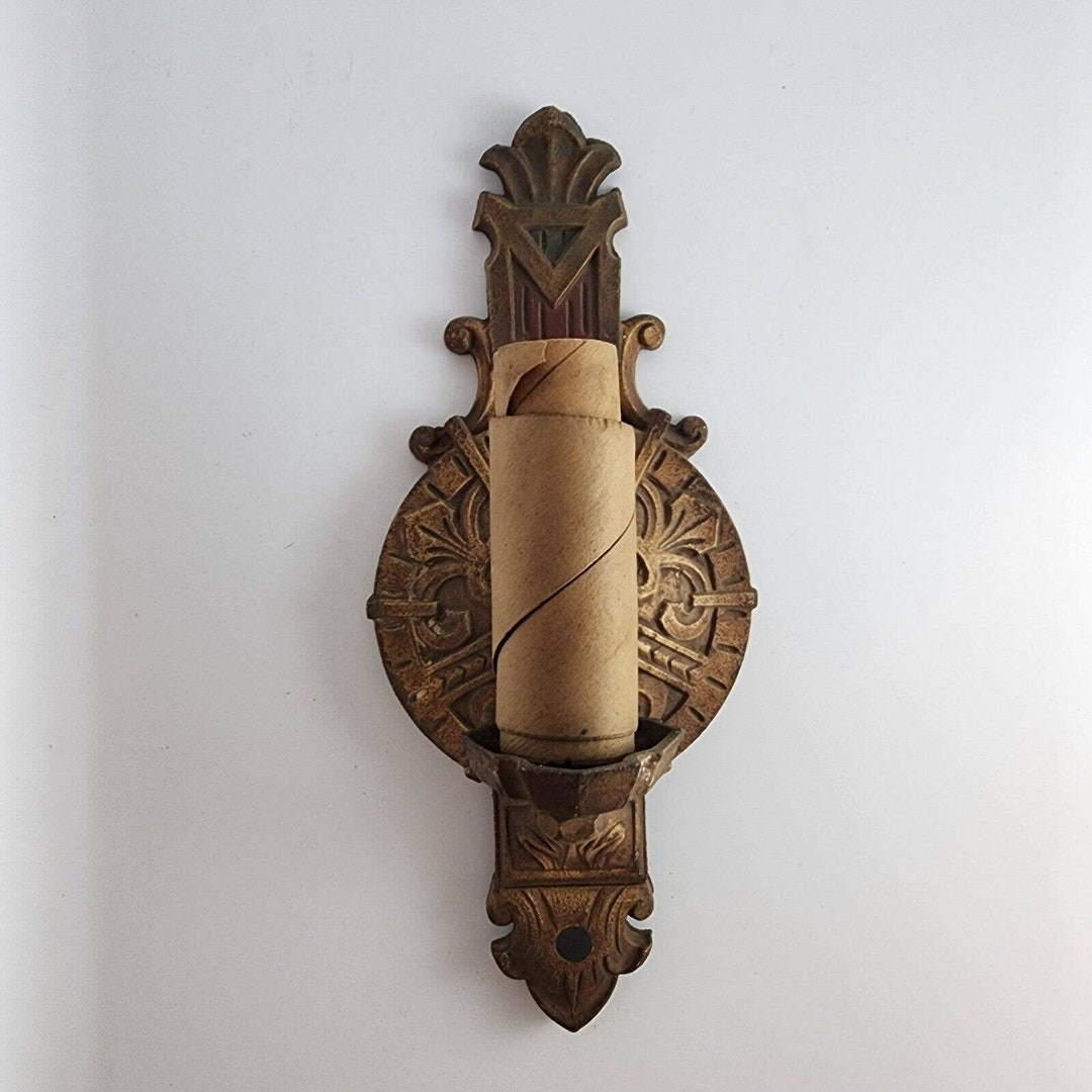 Vintage Antique Art Deco Wall Lamp Light Fixture Etsy