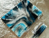 → Переглянути на Etsy: Ocean Abyss Epoxy Resin A5 Notebook Cover with Bookmark Ocean Abyss Epoxy Resin A5 Notebook Cover with Bookmark
