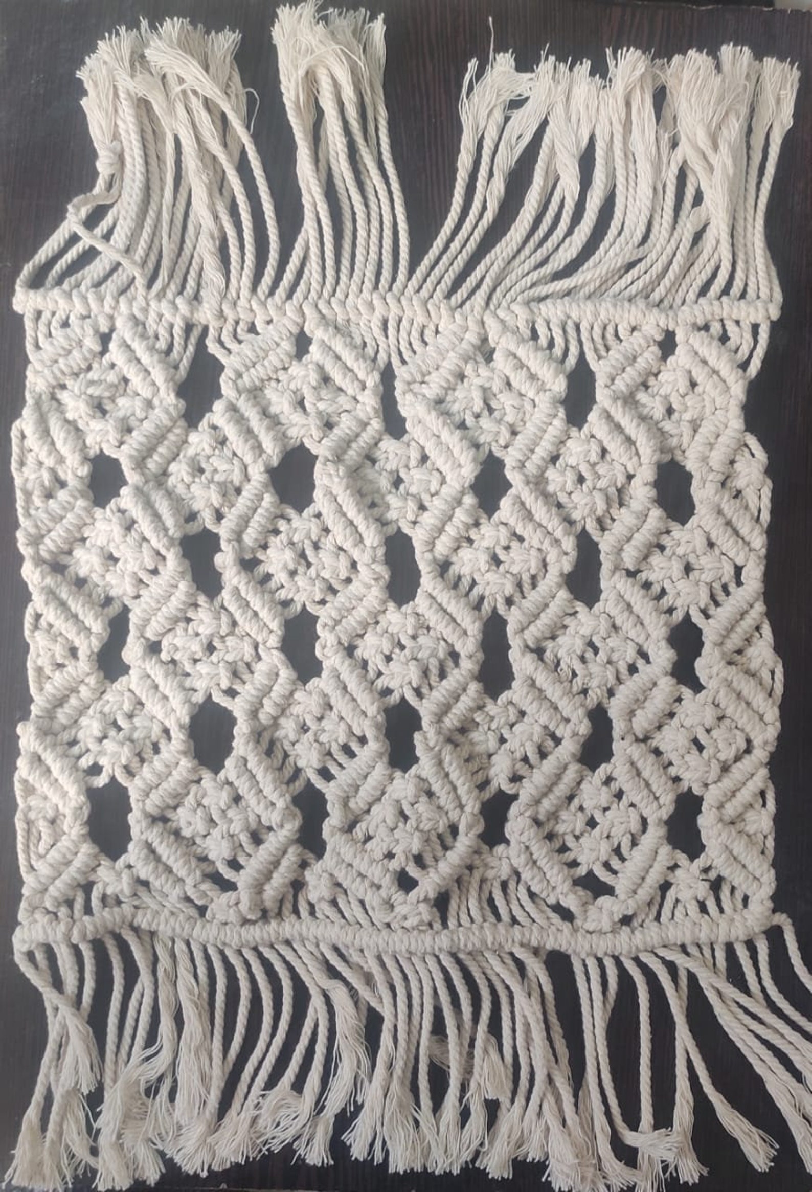 Hand made Macrame table mat small Etsy