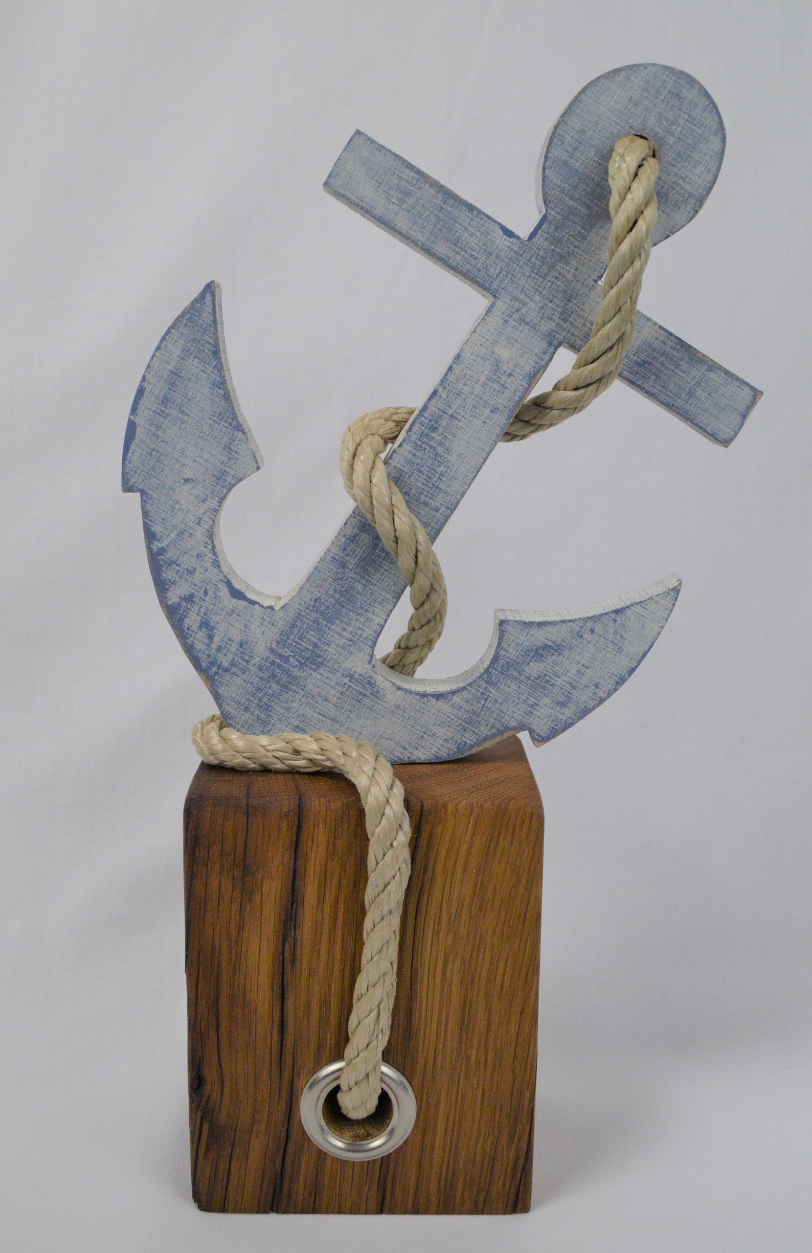 Decorative Wood Anchor With Tamps on One Foot of Oak/ Robinia Etsy