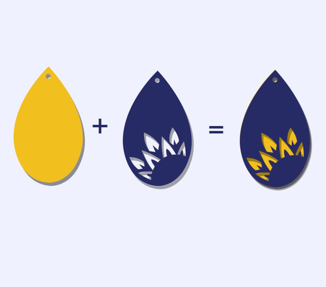 Free Free Sunflower Earring Svg 950 SVG PNG EPS DXF File