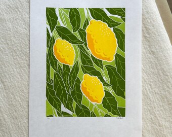 Lake St. Lemons, una stampa linoleografica