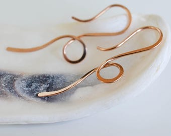 Srebrne kolczyki-pętelki, Brązowa biżuteria-pętelki.