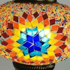 10 Colours Mosaic Replacement Glass ,Floor, Table, Chandelier Lamp Replacement Glass Part Only