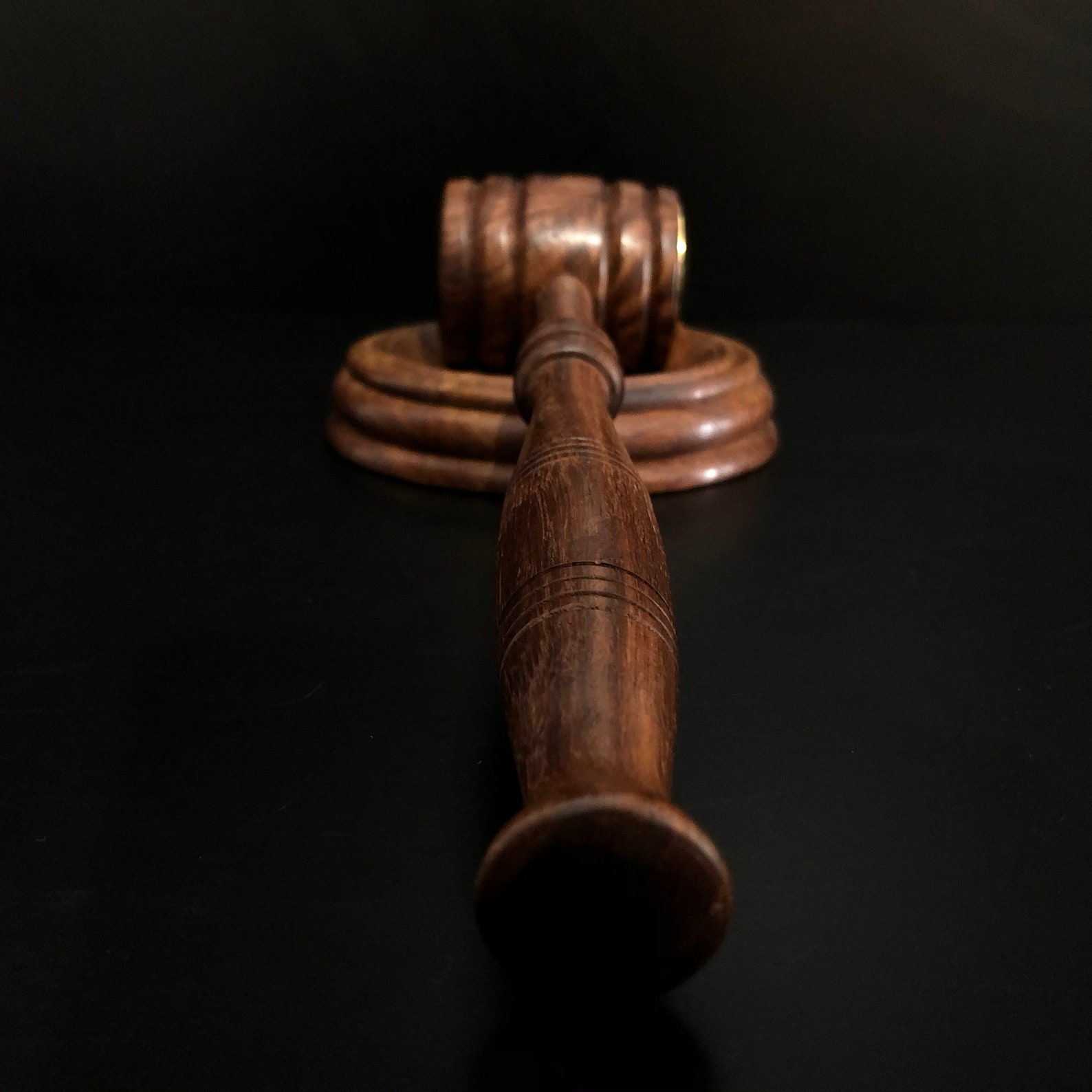 Judge Mallet Wooden mallet with clock gavel Judge gavel Etsy