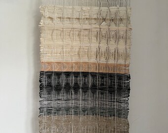 Original handwoven art wallhanging | BLACK EARTH