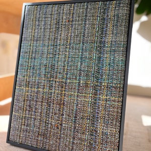 Original handwoven art Ancient green earth image 3