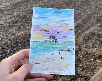 Brighton West Pier Postcard