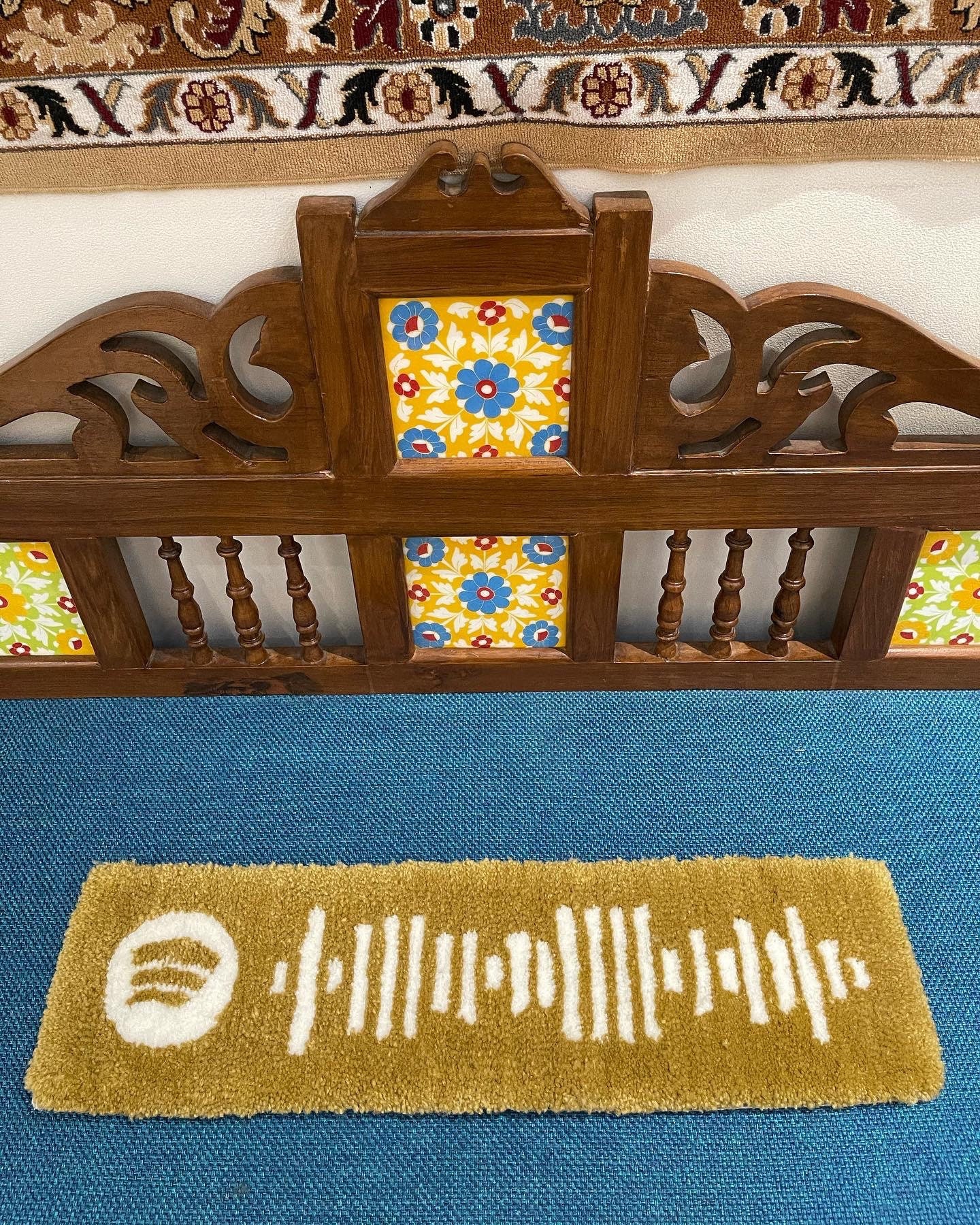 Spotify code rug Custom rug handmade rug handtufted rug Etsy