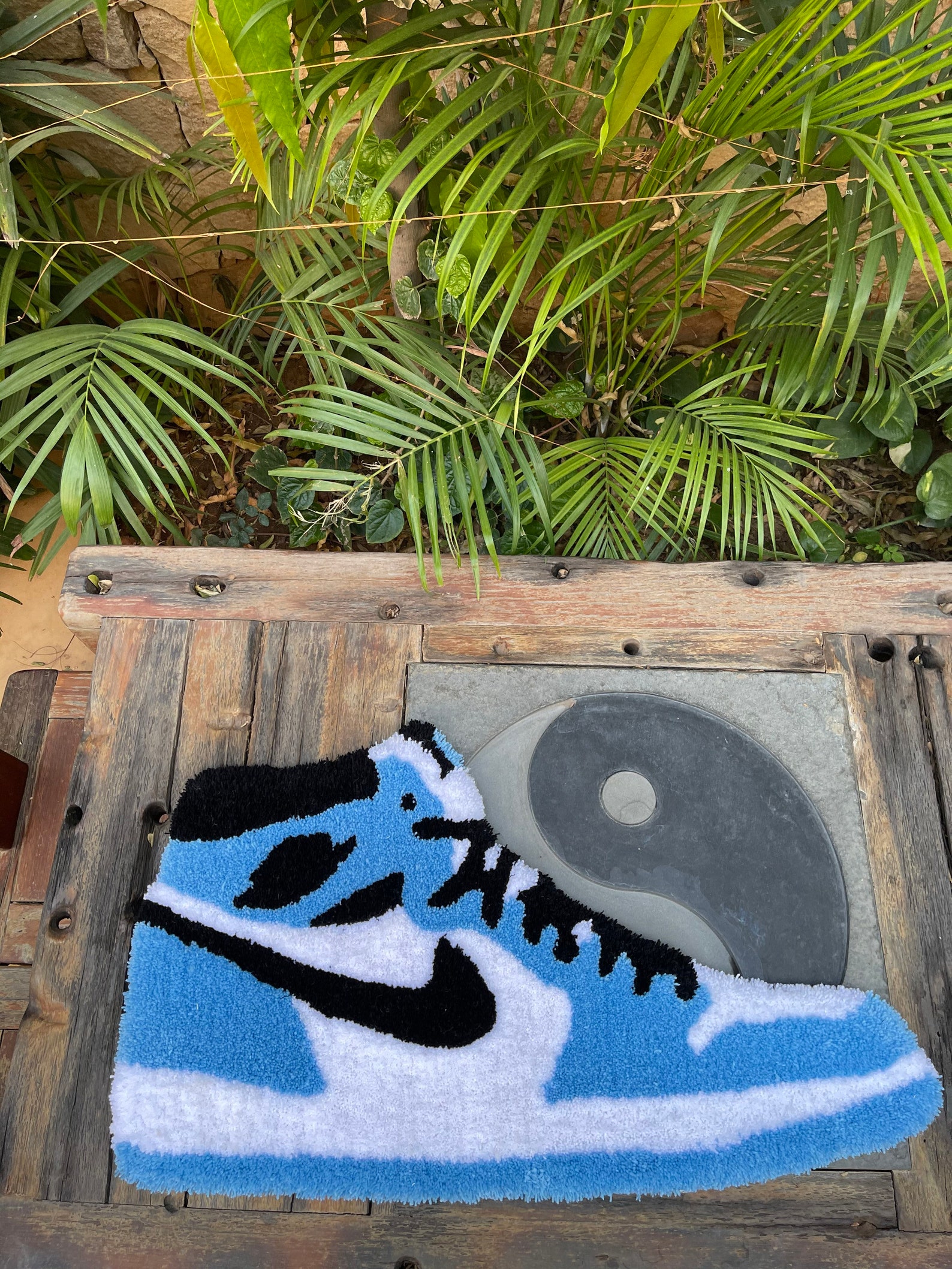 Air Jordan Rug Hand Tufted Rug University Blue Air Jordan Etsy