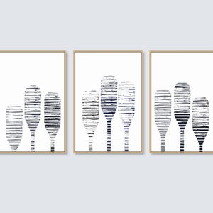 Oars Prints Set of 3, Oars Poster, Digital Download, Lake House Wall Art, Coastal Art, Beach House Decor, Oar, Paddle, Modern Printable Art