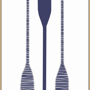 Oars Print Download Nautical Print Oar Paddle Illustration - Etsy