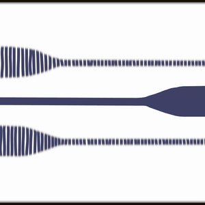 Oars Print Download Nautical Print Oar Paddle Illustration - Etsy