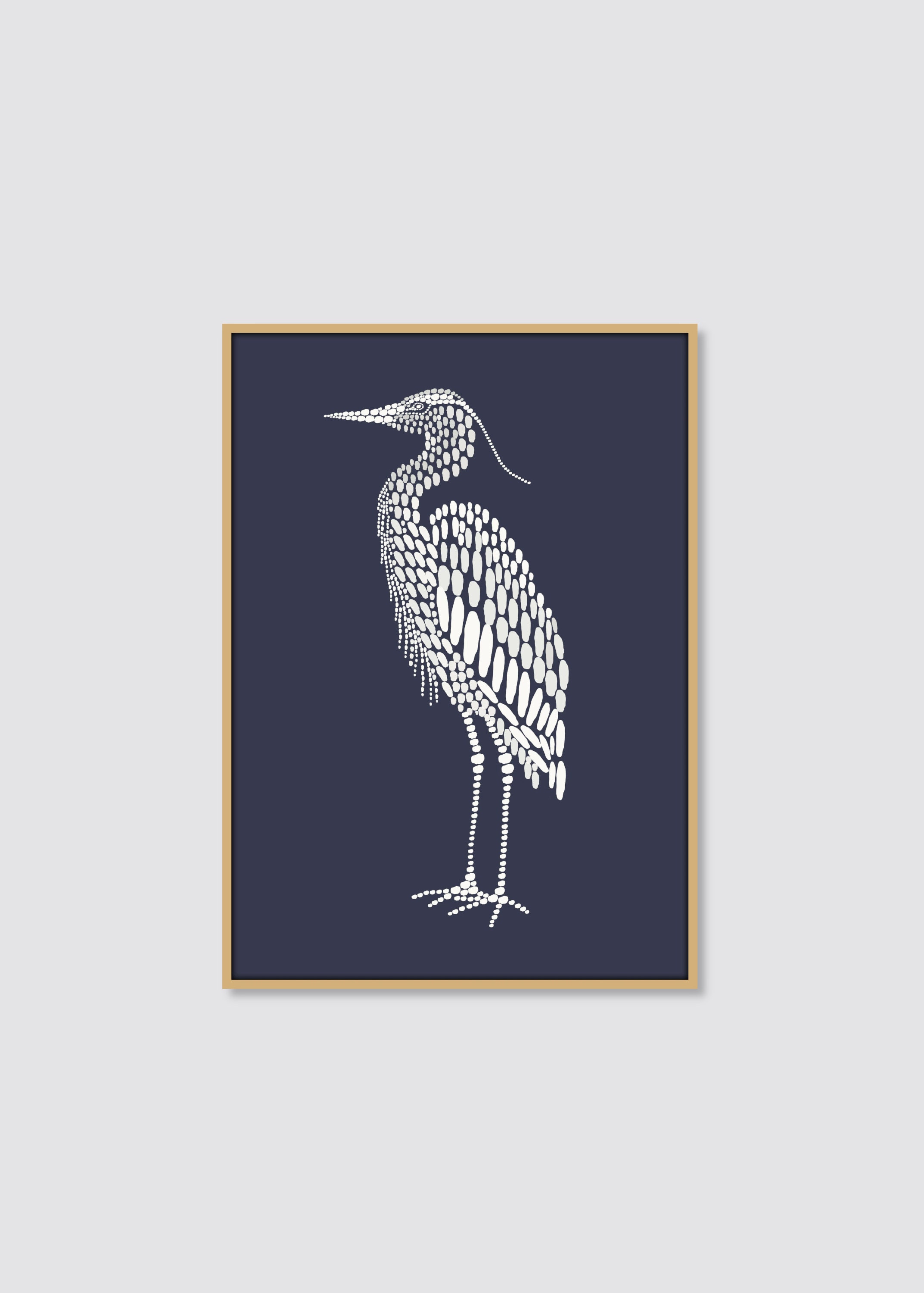 White Heron Print DIGITAL DOWNLOAD, Modern Lake House Decor, Nautical Art Print, Water Birds Drawing, Beach House Wall Art Coastal Printable