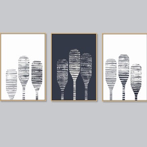 Oars Print Set of 3 Oars Wall Art Lake House Wall Art Coastal Home Art Beach House Decor Oar Paddle Printable Art Lake Art DIGITAL DOWNLOAD