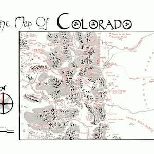 Carte inspirée de Colorado Tolkien