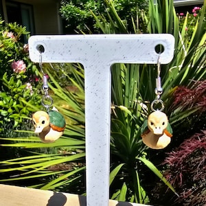 Boucles d'oreilles tortue canard
