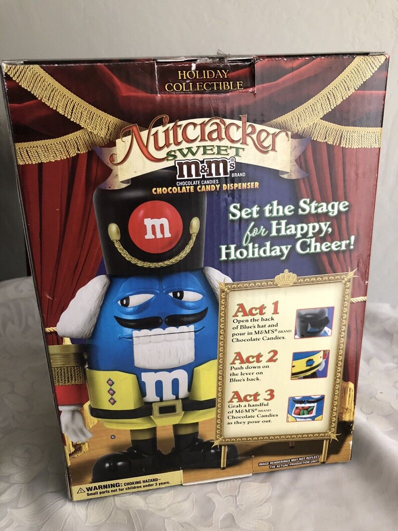 Blue Nutcracker M &MS Candy Dispenser Limited Edition Etsy