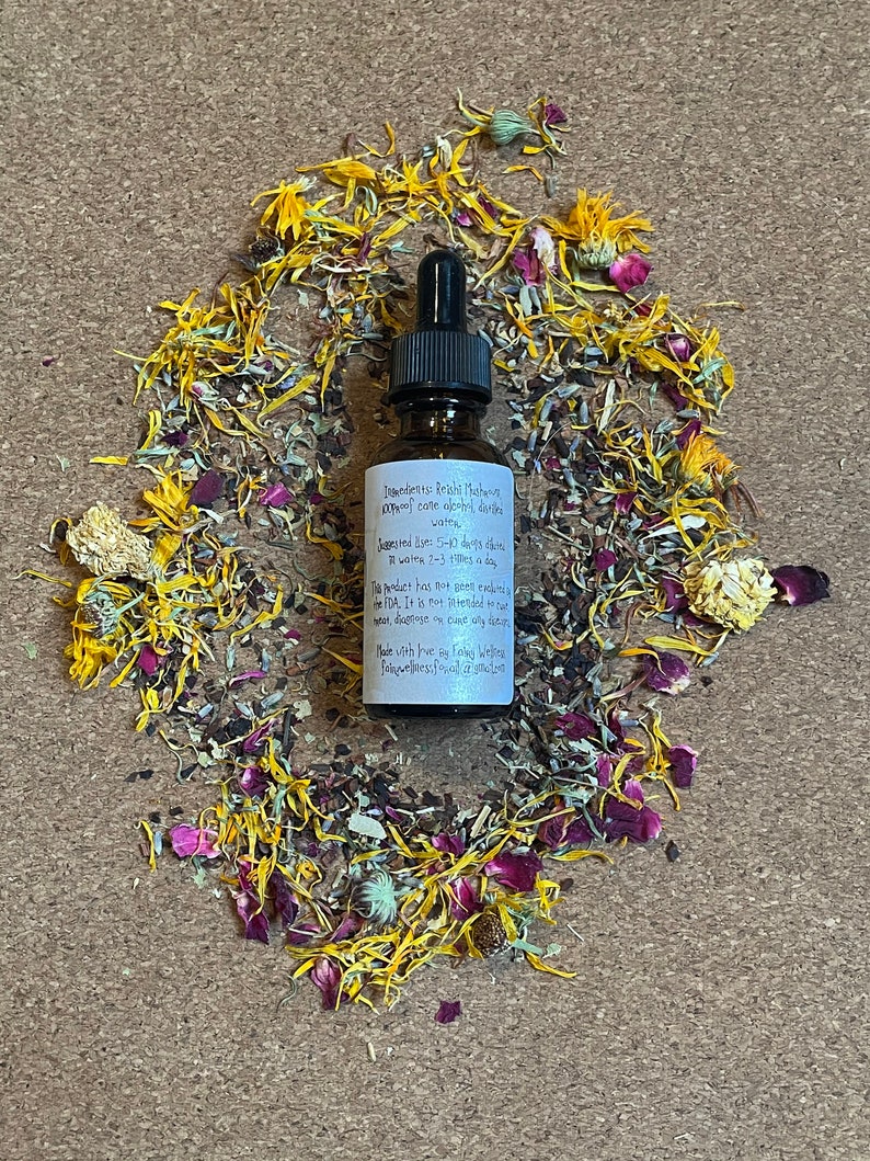 Reishi Mushroom Tincture Double Extraction Etsy