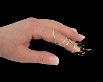 Sterling Silver Ring for Women Arthritis Ring Simple Midi Ring Thumb Ring Splint Knuckle Ring Statement Ring,