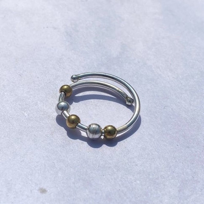 Statement Ring,couple rings Adjustable minimalist Ring Splint Knuckle Ring Simple Midi Ring anxiety Ring Sterling Silver Ring for Women