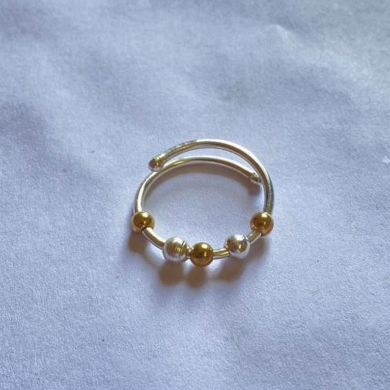 Statement Ring,couple rings Adjustable minimalist Ring Splint Knuckle Ring Simple Midi Ring anxiety Ring Sterling Silver Ring for Women