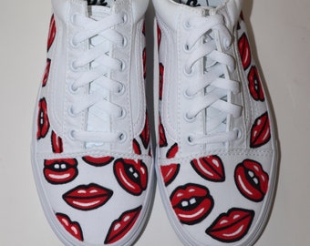 Lip Print Sneakers