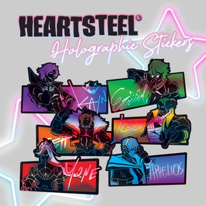 HEARTSTEEL Holographic Stickers