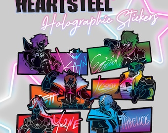 HEARTSTEEL Holographic Stickers