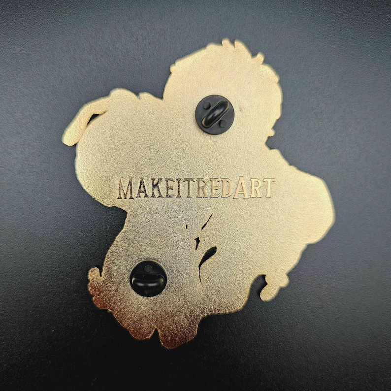 Hikaru & Yoshiki - Gold Plated Enamel Pins w/ Cat Eye Effect image 3