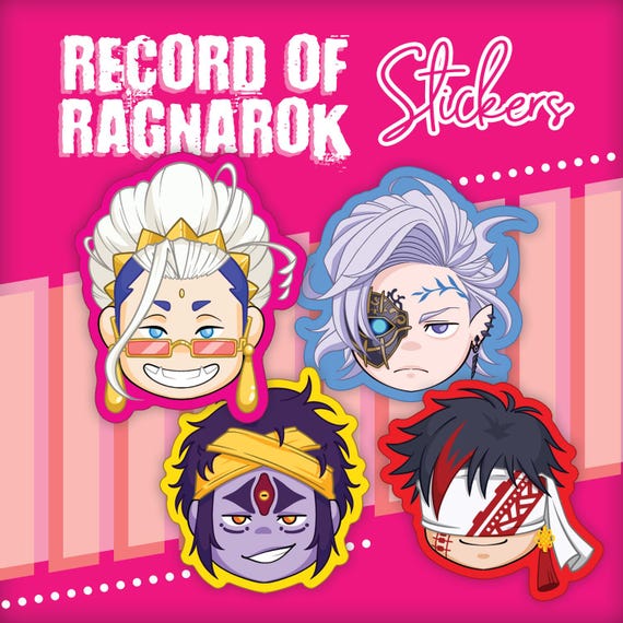 Buddha, Shiva, Qin & Hades: Record of Ragnarok Stickers
