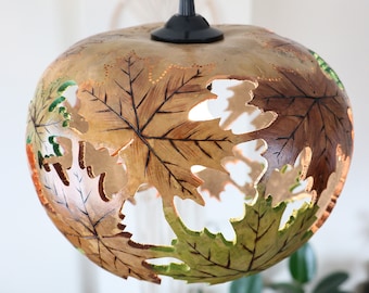 Gourd Lamp Handmade Lampshade Authentic Design Medium Size 