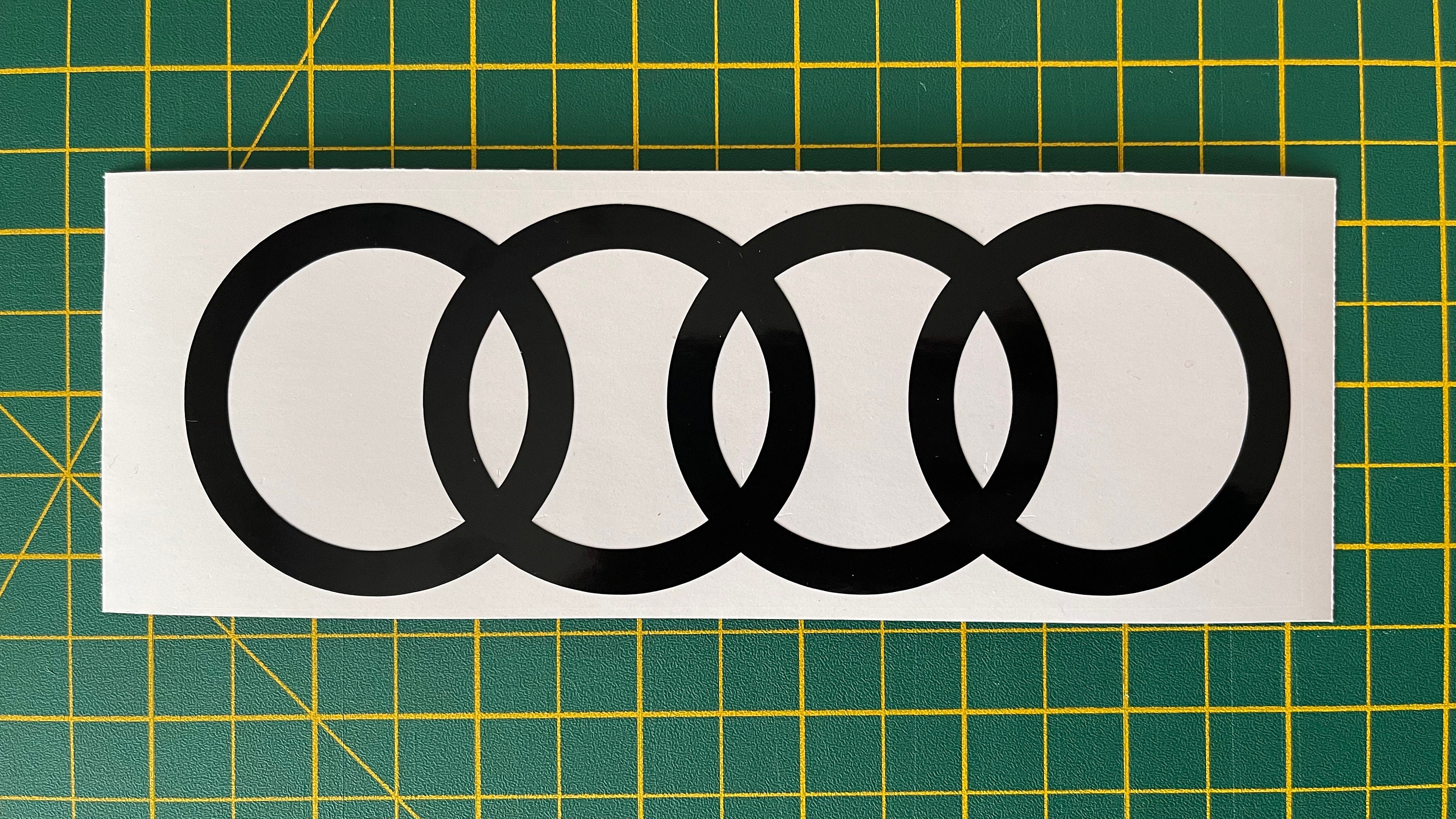 Audi Rings Vinyl Bumper Car Sticker Decal Funny JDM Etsy