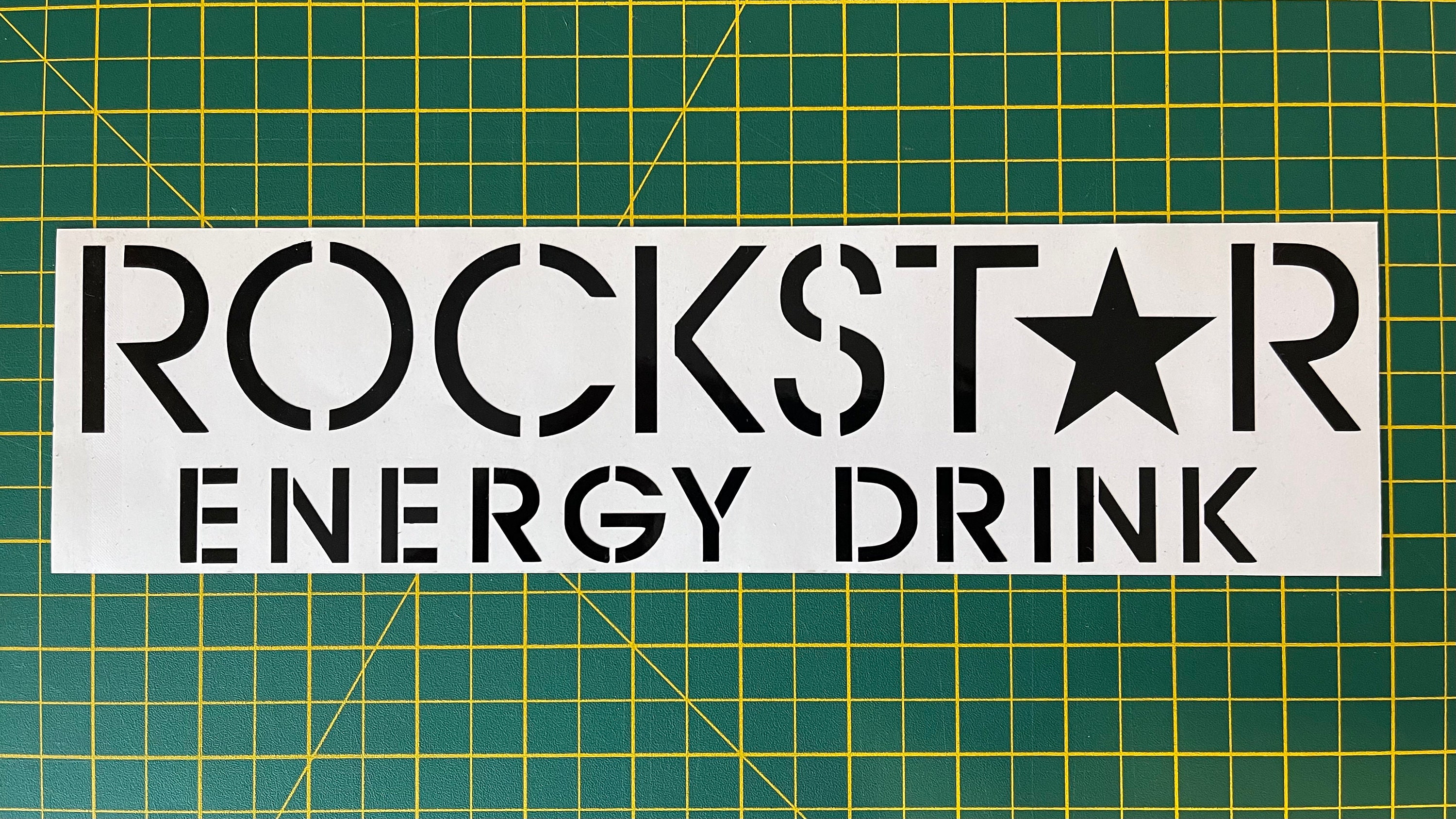 Rockstar Energy Drink Vinyl Bumper Car Bike Sticker Decal Etsy