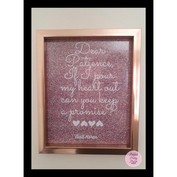 Niall Horan Dear Patience Lyrics Print Wall Decor 