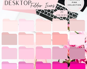 Mac Folder Icons Pop Pink and Gold, Sparkles, Stripes, Circles, Beige ...