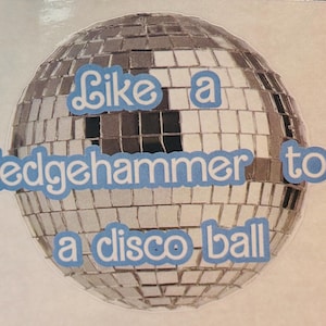 Fall Out Boy | Like a sledgehammer to a disco ball | So Much For Stardust | SMFS | Sticker