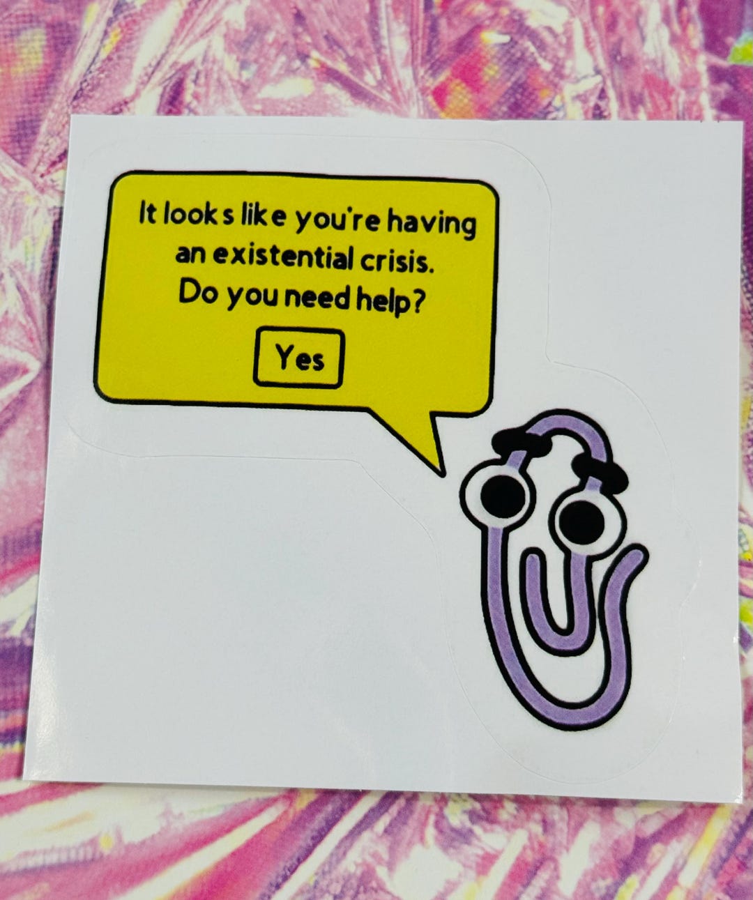 Clippy Sticker | Microsoft Meme Sticker | Clippit Sticker | Meme ...