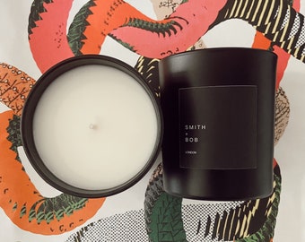 The Big Bob // Wild Fig + Cassis // White Or Black Soy // Cotton or Wooden Wick Candle