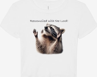 Christian Tee | Funny Jesus T-shirt | Raccoon | Cute