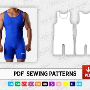 Wrestling Singlet Men 