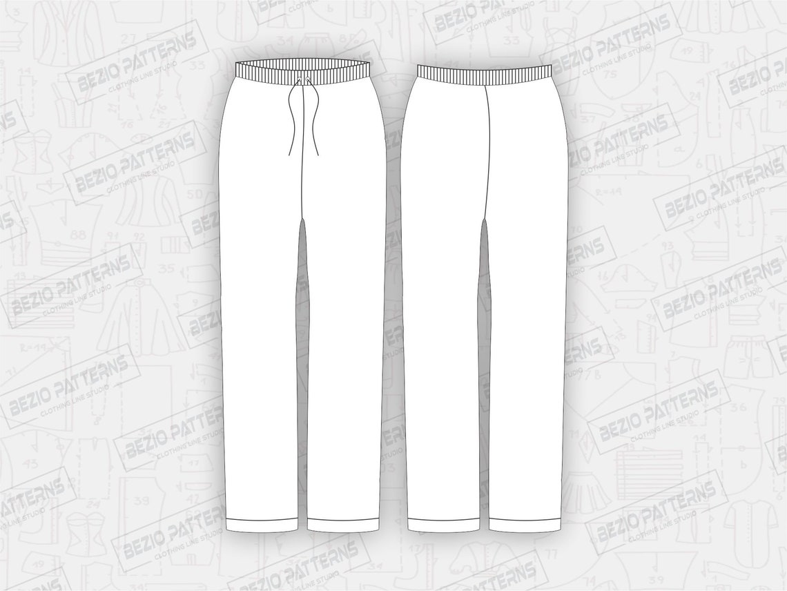 Lounge Pant Digital PDF Sewing Pattern Wide Leg Pants Sewing | Etsy