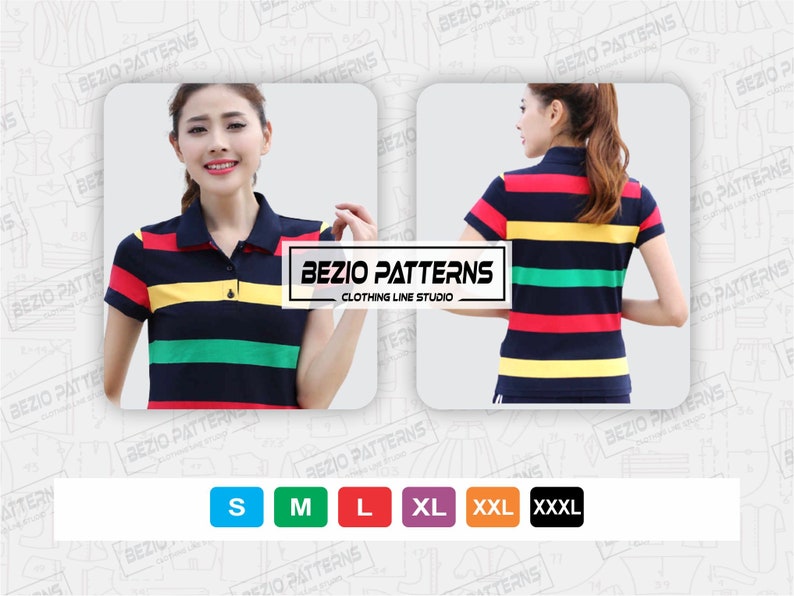Polo Shirt Women Pattern / Templatespdf Sewing Etsy