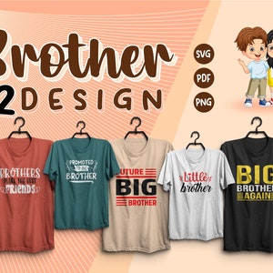 Brother Bundle design | 22 Design Bundle Sublimation Cricut, SVG, PDF, PNG Cricut print file, Brother svg bundle, Instant download