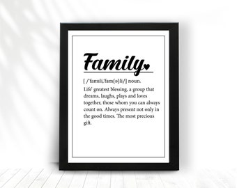 family quote print etsy