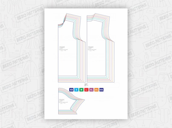 Polo Shirt Men Raglan Sleeves Pattern / Templatespdf Sewing - Etsy